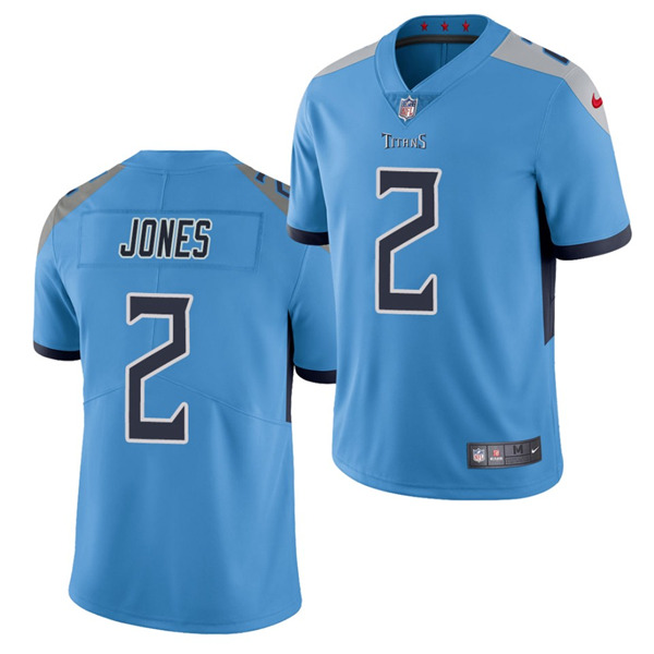 Men's Tennessee Titans #2 Julio Jones Light Blue NFL Vapor Untouchable Stitched Jersey